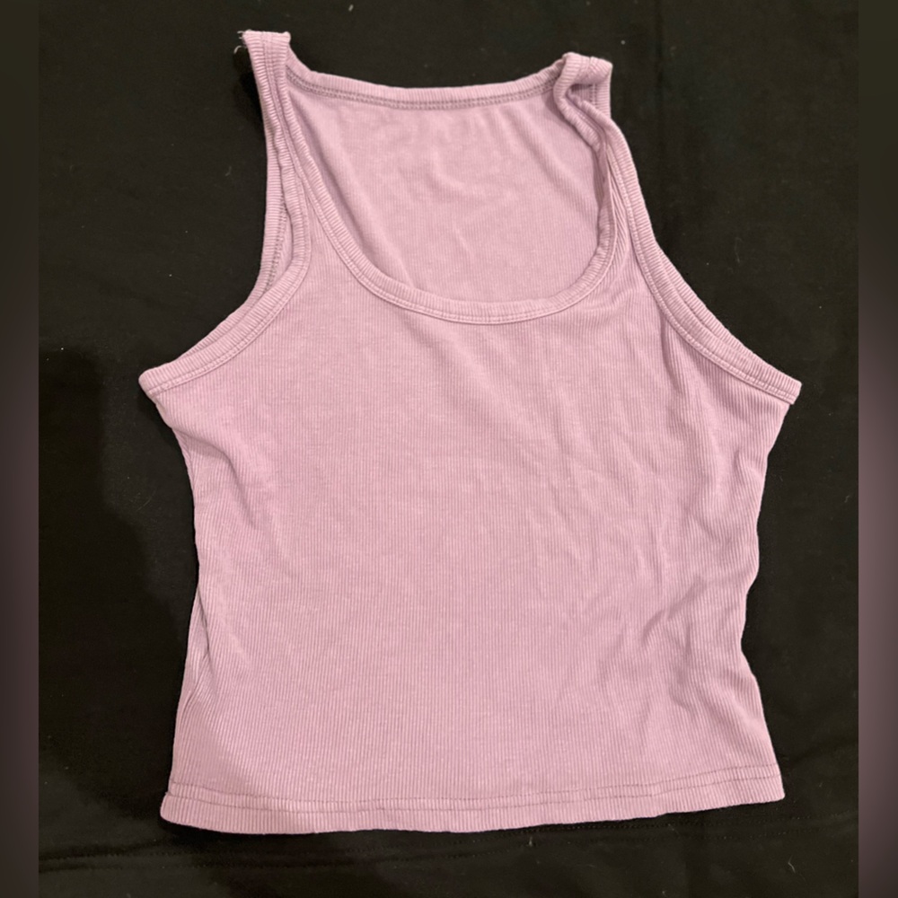 Purple casual crop tank top, Shein size small